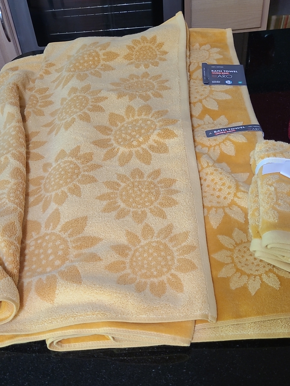 Caro Home Sunflower Bath Towel Set - Picture 7 of 8